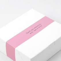 바보사랑 핑크 땡큐 띠종이L(10개).헬로우모리스