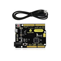 KEYESTUDIO Leonardo R3 마이크로 컨트롤러 개발 보드 USB 케이블 키트 포함 Arduino 프로젝트용