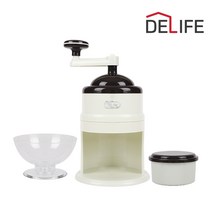 [디라이프] 가정용 수동 슬러시 간얼음 팥빙수 빙수기 DLA-MI500, 단품