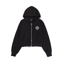 브라운브레스 BROWNBREATH EMBLEM CROP 후드 ZIP UP - BLACK (P142733)