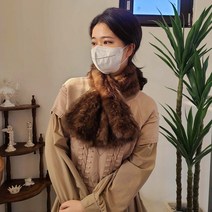 [2u0] 리얼 세이블 니팅 퍼머플러