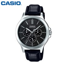 CASIO 카시오 남성 MTP-V300L-1A 가죽밴드 손목시계