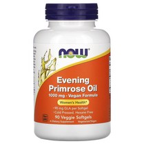 Now Foods 나우 푸드 이브닝 프림로즈 달맞이꽃 오일 Evening Primrose Oil 1000mg 베지 90소프트젤