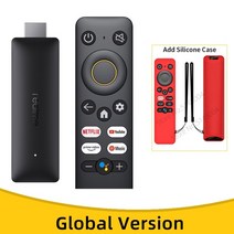 셋탑박스 OTT셋톱박스 realme 4k smart tv stick 1080p global version 12gb ram 8gb rom arm cortex a35 quad tv, 빨간 케이스 추가, 4k버전 유차저