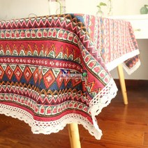 감성 캠핑꾸미기 차박 식탁보 테이블천 테이블보, 상세이페이지 참고, 레드 140x240cm