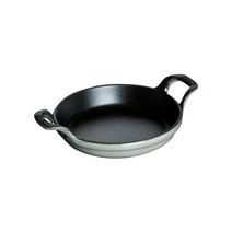 staub 스토우브 [ 미니 라운드 디쉬 그레이 12 cm ] 그라탕 접시 IH 대응 [일본 정규 판매품] Dish 40509-544