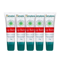 [히말라야] 립밤 10g X 5입 Lip Balm 5가지 내추럴 보습 오일, 스트로베리, 5개