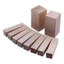 GHSHOP 10Pcs Basswood 조각 블록 린든 손 조각 공백 초보자에서 전문가를위한 미완성 목재 블록 성인 두 가지, 2 사이즈