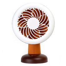 펀펀팬 LED 핸디형 선풍기 A-202, 커피 브라운