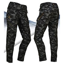 아티누스 위장 밀리터리 스판 조거 팬츠+골드쟈가드 벨트 세트 낚시복 바지, 32(L)