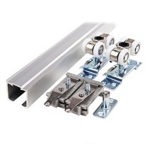 신형 일반 로라세트 레일 폴딩 슬라이딩 도어 미닫이문 롤러 호차 스톱퍼 세트 A TYPE EM201