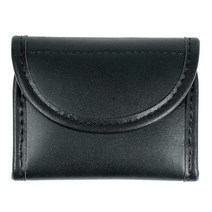 TAFTACFR 더블 글러브 파우치 경찰 소방관 EMS EMT 구급대원 의료 일회용 장갑 홀더 5.1cm(2인치) 및 5.7cm(2.25인치) 듀티 벨트용 (블랙 플레인 인공 가죽, Black Plain