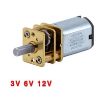 감속 기어 모터 속도조절 3V 6V 12V DC N20 미니 마이크로 메탈 기어 모터 휠 포함 15 30 50RPM 100 200R, 06 300RPM_01 3 볼트