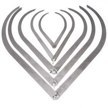 도자기가마 전기가마 도자기 물레 직업 길이 구부러진 다리 스테인레스 스틸 캘리퍼스 클레이 조각 세라믹 측정 도구, 8인치