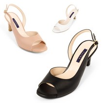 [AK PLAZA] [세라] SAERA S20S402 흑색 스킨 백색 여성샌들 7CM