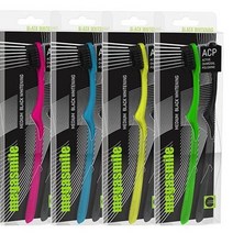 스위스 친환경 메가스마일 블랙 화이트닝 미백 칫솔 2개 1set, 소프트(블루+블랙)