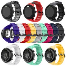 순토 코어 전용 밴드 시계줄 Suunto Core 실리콘 스트랩, 타입2 베이직_레드