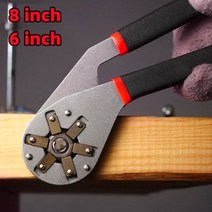 세면대렌치 세면기렌치 씽크대렌치더블 세면수전 수전교체공구 수도관렌치 세면기 세면수전공구 6/8 인치 토크 조절 가능한 스패너 지원 외부 육각 렌치 오픈 자동차 수리 범용 도구