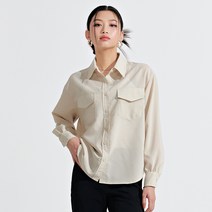 체이스플러스 여성 구김이 안가는 와이드 카라 포켓 포인트 플랩 셔츠 뉴코아 울산 성남