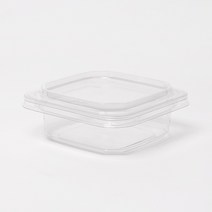 (SI) SQ-8oz 사각 용기 (뚜껑포함) 150세트 샐러드 과일 디저트 테이크아웃, (SI) 사각용기 SQ-8oz 150세트