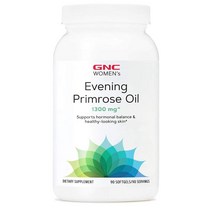 GNC [4개 SET] 여성용 달맞이꽃 종자유 1300mg 90정 (소프트젤) GNC Womens Evening Primrose Oil 1300mg 90Sgel, 1