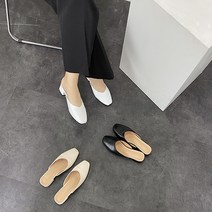 데일리 스퀘어 V컷 뮬 블로퍼