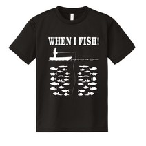 낚시 티셔츠 내가낚시할때만 when i fish 낚시복 드라이 쿨 메쉬 선상 상의, 드라이 메쉬, 화이트, 4L(115)