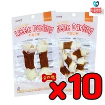 이튼튼 잇몸염증방지 개껌 10개 맛있는껌 강아지치아껌 입냄새예방 애견껌, 오리말이 5p