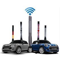 전차종 공용 미니쿠퍼 S 유니온잭 안테나 Mini 컨트리맨 36번 차량용품 악세사리, 블랙잭 10.7cm