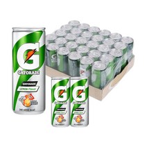 시원한 수분충전 운동 후 게토레이 레몬향 240ml 슬림캔 30개 1박스
