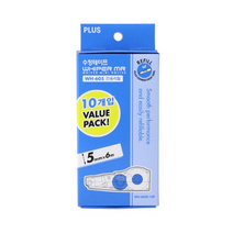 플러스 수정 테이프 WH-605 전용리필 화이퍼 MR WH-605R 10p, 블루, 4세트