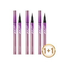 미샤 울트라 파워프루프 씬 펜 라이너 0.4g 1+1, 블랙1+1