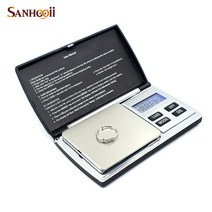 SANHOOII-500g x 0.01g 디지털 정밀 저울 골드 쥬얼리 포켓 밸런스 백 라이트 전자 천칭 저울, 단일옵션