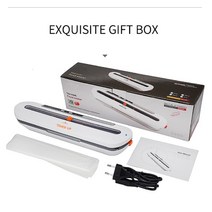 가정용 진공 포장기 스킨 진공 실러 업그레이드 자동 포장 식품 기계 10 개의 밀봉 백 시스템, 01 WHITE_01 EU 플러그_01 220V