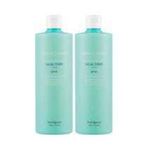 황지수 그린 캐비어 컴포트 밸런싱 페이셜 약산성 토너 500ml + 500ml, 단품