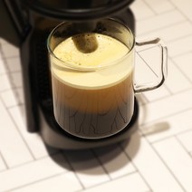 투명 유리 커피머신 네스프레소 버츄오 컵 항아리 투명 머그 일리 캡슐커피컵 5종, 2_라운드머그 400ml 2P 세트