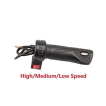와이어 스로틀 그립 전기 스쿠터 자전거 전자 핸들 바 고급 3 속도 모드 오토바이 부품 액세서리, C