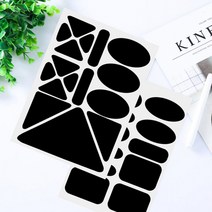 나일론재질 옷빵꾸 구멍 의류 패딩 수선 패치 스티커, 블랙C타입