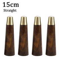 소파 가구 다리 1/4PCS 단단한 나무 비스듬한 가구 다리 욕실 캐비닛 TeaTable 소파 발 구리 슬리브와 유럽, 19 4PCS 15CM Straight, 19 4PCS 15CM Straight