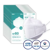 씨앤지코리아 KF80 마스크 미세먼지 에어 식약처 방역용 마스크 대형 화이트 1매, 씨앤지코리아 KF80 마스크 에어  대형 화이트 1매