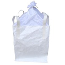 GHSHOP 정사각형 FIBC 유연한 대형 패키지 1 ~ 1.3톤 가방 빅백(1개), PP (폴리 프로필렌), 화이트