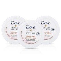 Dove 너리싱 바디 케어 페이스 핸드 앤 바디 뷰티 크림 일반 및 건성 피부용 로션 24시간 보습 700ml(2.53온스) (3팩) 도브, 2.53 Fl Oz (Pack of 3)