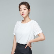 스무날 라운드반팔쉬폰BL