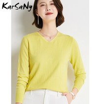 V 넥 스웨터 풀오버 겨울 여성 2021 솔리드 풀 슬림 니트 탑 기본 여성 스웨터 가을 여성 캐시미어 점퍼