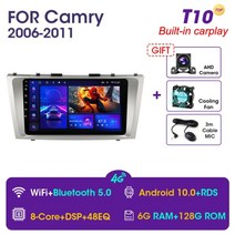 카플레이 안드로이드 매립형 매립 네비게이션 무선 장착 vtopek 9 4g wifi android 10.0 자동차 라디오 멀티미디어 비디오 플레이어 toyota camry 7, 협력사, t10 카메라