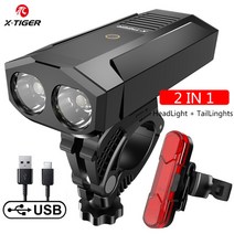 x-tiger 방수 자전거 빛 충전식 usb led 5200mah 알루미늄 mtb 전면 조명 자전거 헤드 라이트 전원 은행 자전거 램프, 협력사, qd-1101t
