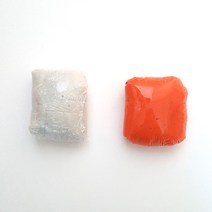 몰드용 실리콘 퍼티 100g/반죽형 실리콘몰드만들기, 실리콘퍼티 100g-주황색-경도35