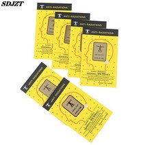 전자파 전자파차단 전자파차단스티커 보호필름 6pcs emf 보호 전화 안티 방사선 보호기 스티커 노트북 및 모든 전자 장치에 대 한 부정적인 이온 emf 차단기, 없음