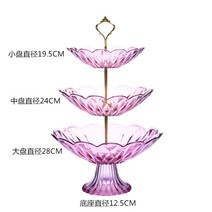 귤 과일 철제 과자 보관 딸기 주방 브레드 수납 사각 과일바구니, 퍼플빅사이즈+미듐+트럼+베이스