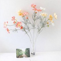 [바보사랑] 미니멀 코스모스 인테리어 플라워 1개(색상 택1), 색상:옐로우, 상세 설명 참조